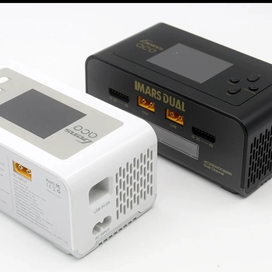 TATTU IMARS DUAL D300 300W Dual-Channel Smart Charger for 2-6S Battery Drone & Agricultural Use